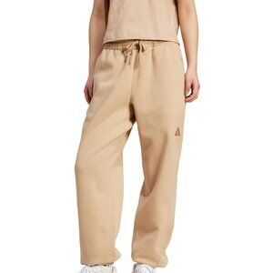 Adidas ALL SZN Fleece Loose Joggers Womens tapered Leg Size M Warm Sandstone NEW